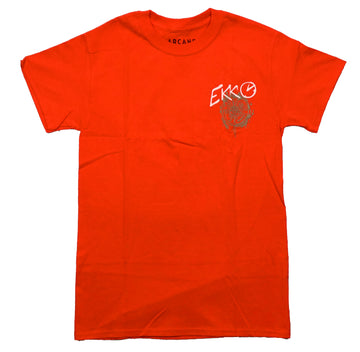 Arcane League of Legends  Mens T-Shirt - Ekko Lapel Name Photo On Back