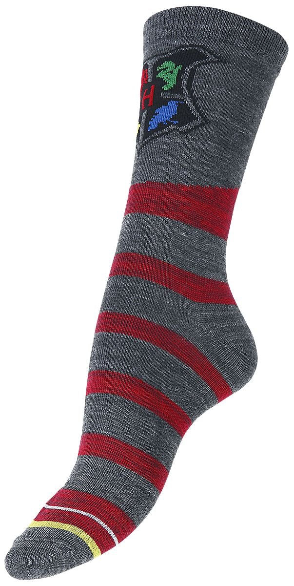 Harry Potter Juniors Hogwarts and House Crew Socks 2 Pack