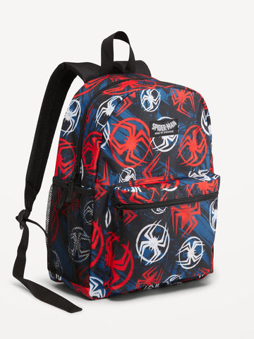 Across the Spider-Verse Allover Print Spider-man Logos Backpack
