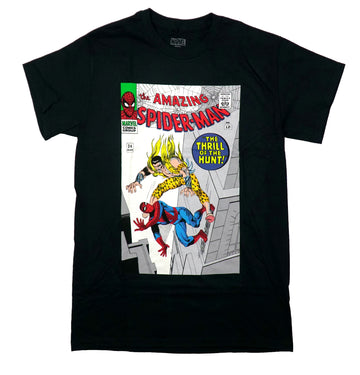 Spider-Man Mens T-Shirt - Flying Falling Kraven the Hunter Cover Issue 34