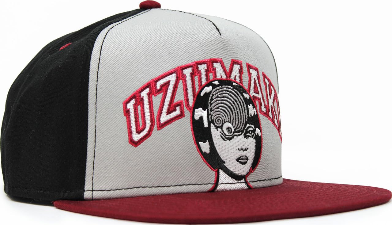 Ripple Junction Uzumaki Men's Manga Anime Flat Bill Embroidered Snapback Hats