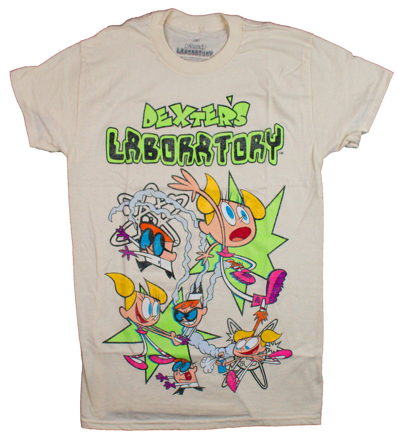 Dexter's Laboratory Mens T-Shirt - Dee Dee & Dexter Silly Poses