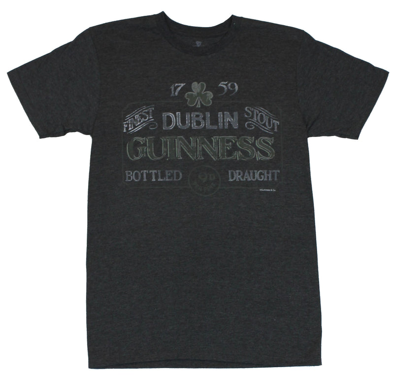 Guinness Beer  Mens T-Shirt -  Distressed Finest Bottled Draught Stout Dublin