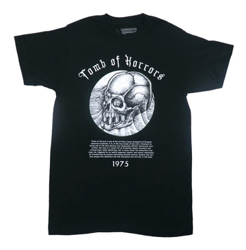 Dungeons & Dragons Mens T-Shirt - Tomb of Horror Module Description 1975