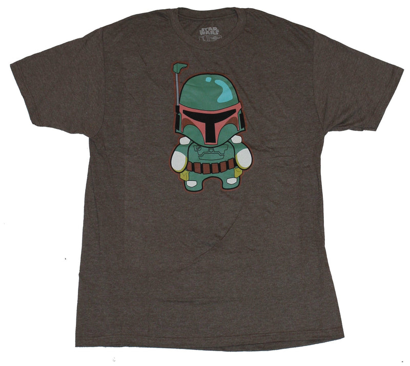Star Wars Mens T-Shirt - Chibi Style Baby Boba Fett Image
