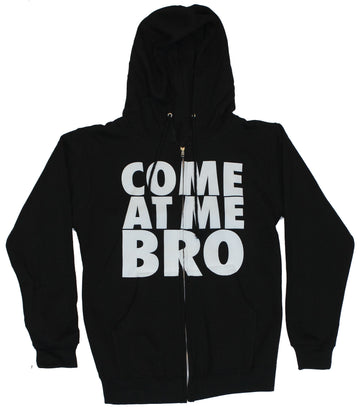 Come At Me Bro Mens Zip Up Hoodie - Block Style Perfect Visiting Jersey Shore