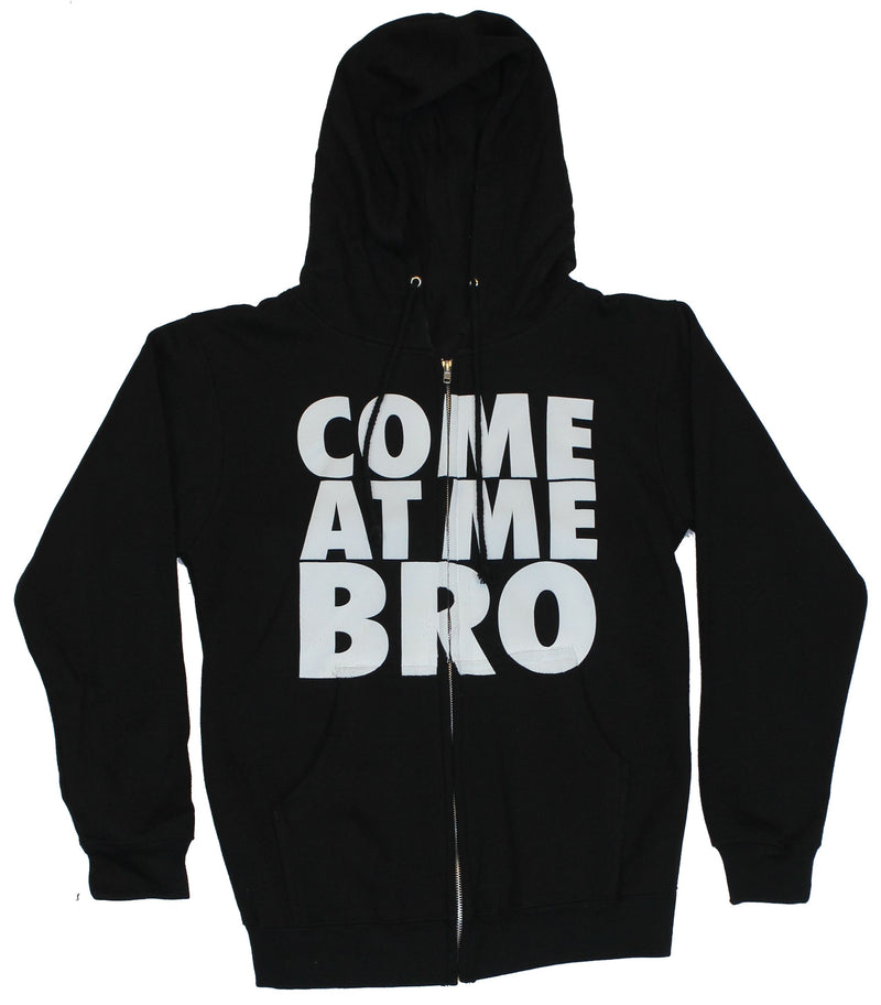 Come At Me Bro Mens Zip Up Hoodie - Block Style Perfect Visiting Jersey Shore