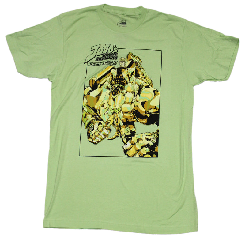Jojo's Bizarre Adventure Mens T-Shirt - Stardust Crusaders Green Action