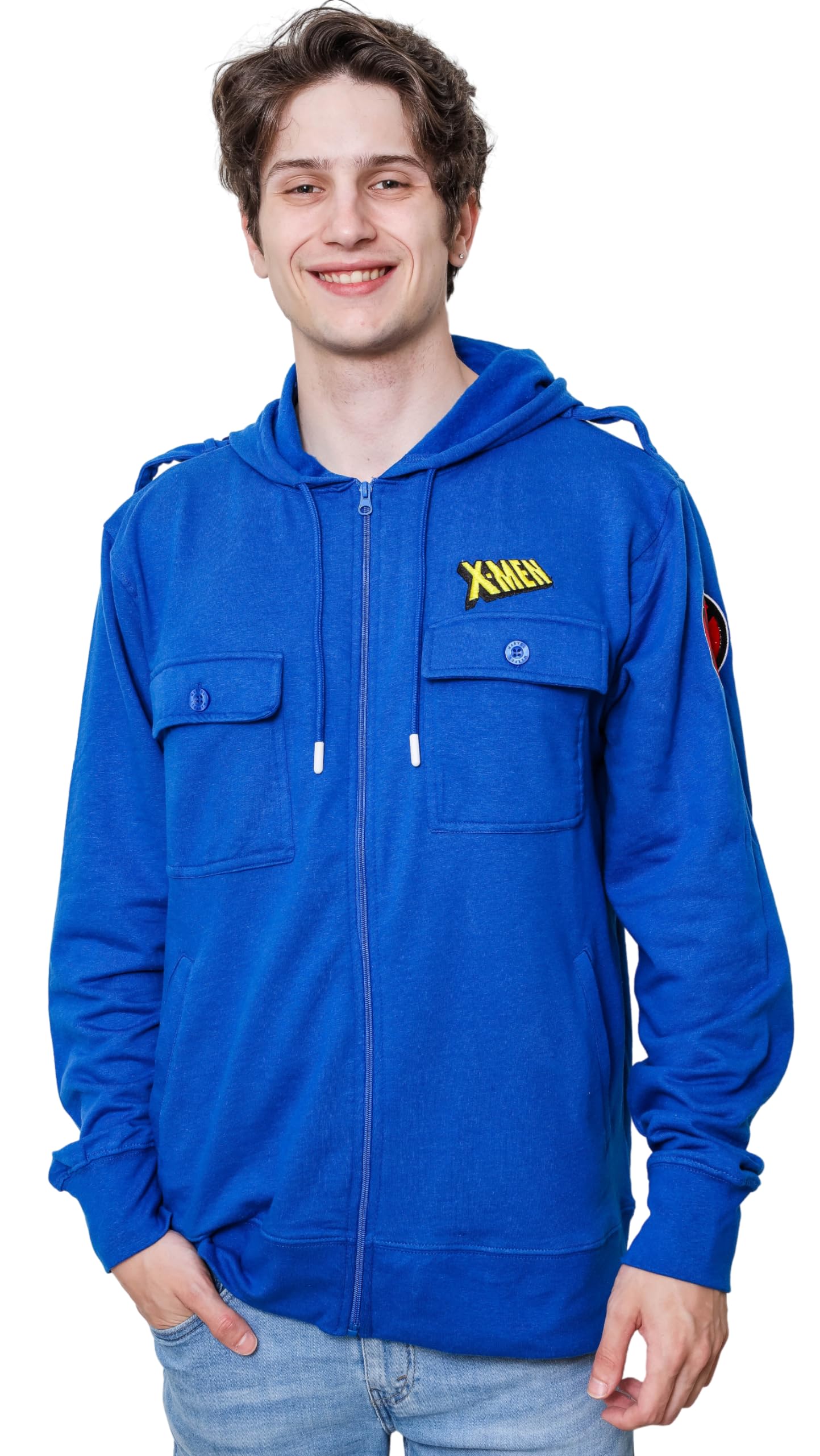 Marvel X-Men Jim Lee Wolverine Patch Jacket Hoodie