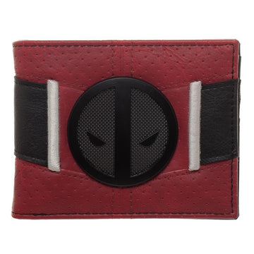 Deadpool Uniform BiFold Wallet Marvel Anti-Hero Costume Style Wallet ID Holder