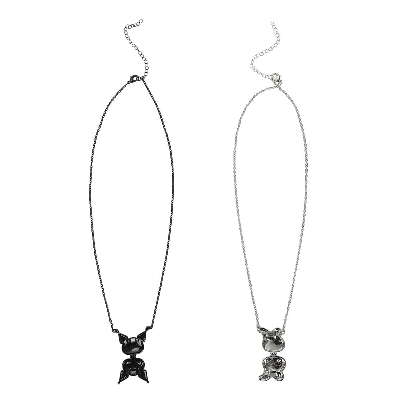 Bioworld Kuromi & My Melody 2-Piece Bestie Necklace Set