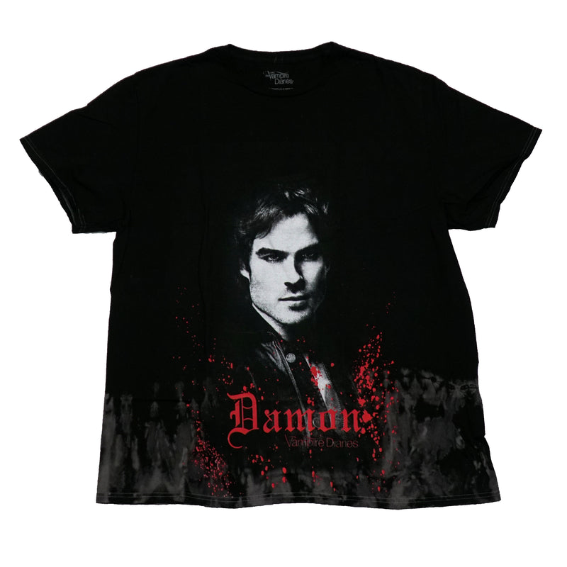 The Vampire Diaries Mens T-Shirt - Damon Above Bloody Name