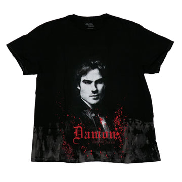 The Vampire Diaries Mens T-Shirt - Damon Above Bloody Name