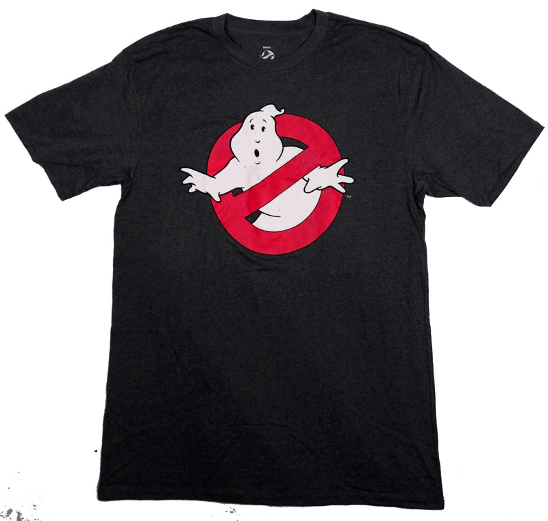 Ghostbusters Mens T-Shirt - Classic No Ghosts Logo Under Name