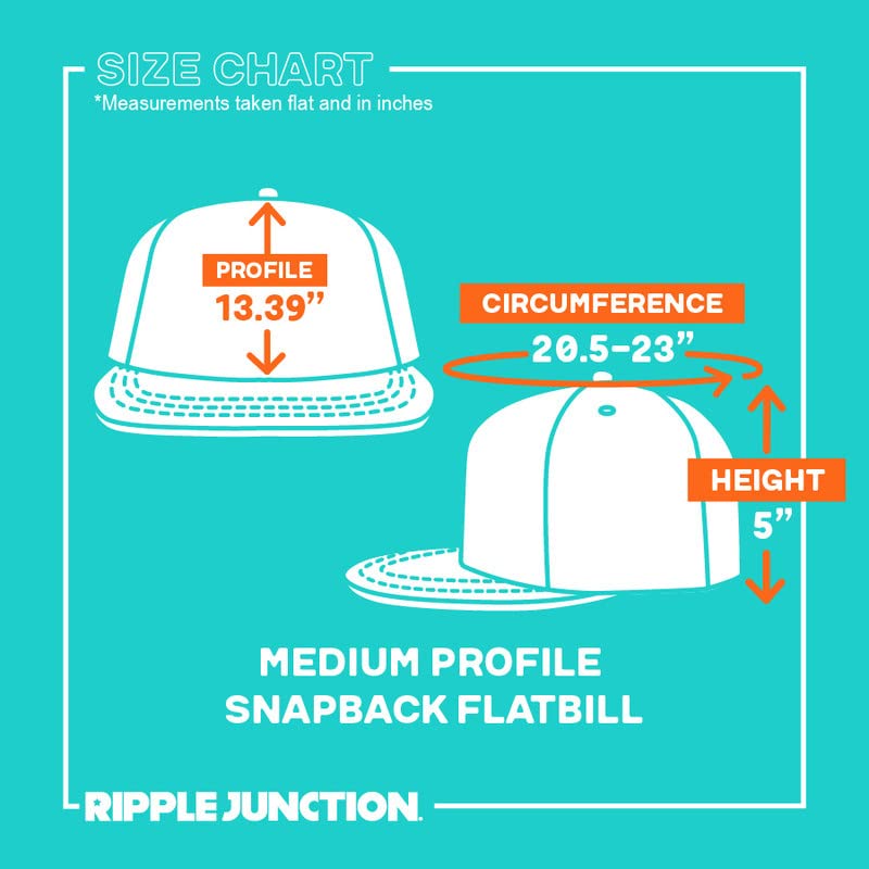 Ripple Junction Uzumaki Men's Manga Anime Flat Bill Embroidered Snapback Hats