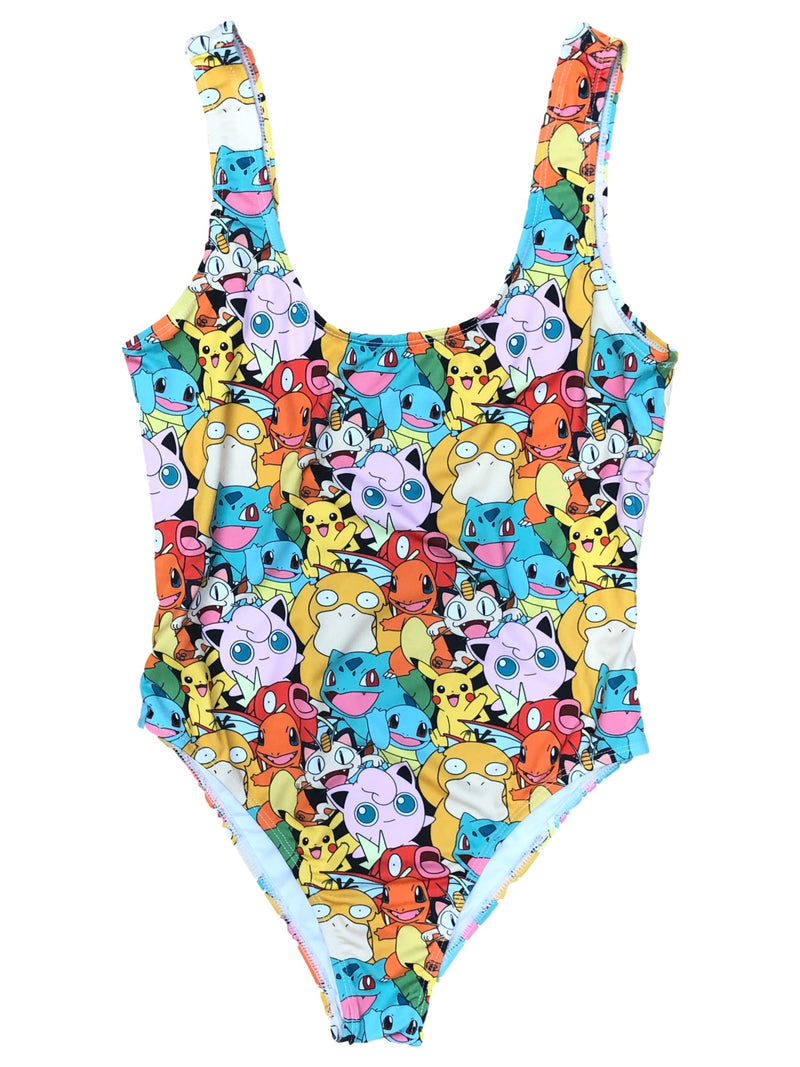 Pokemon All Over Print Kantai Region Collection Juniors One Piece Swimsuit