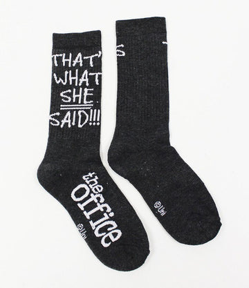 The Office: That's What She Said Crew Socks