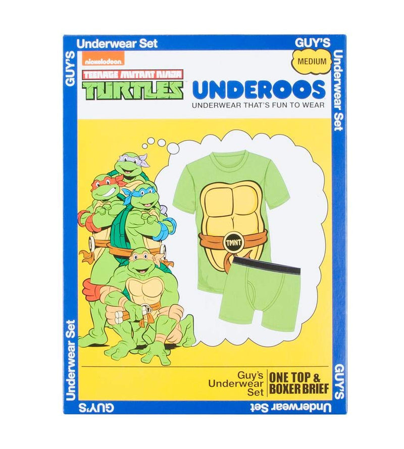 Bioworld Teenage Mutant Ninja Turtles Underoos T-Shirt & Boxer Briefs Set - Inmyparentsbasement.com