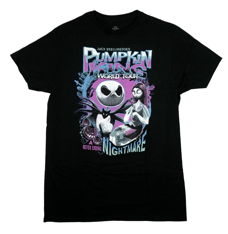 The Nightmare Before Christmas Mens T-Shirt - Pumpkin King World Tour