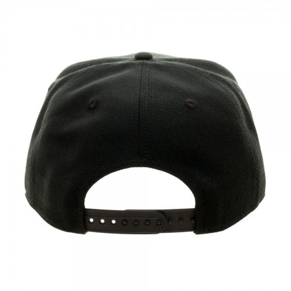 PULP FICTION Say What Again Embroidered Snapback Hat Black