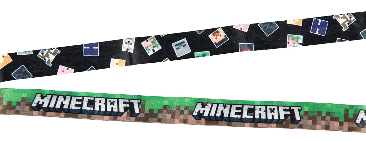 Minecraft Multi-Character ID Badge Holder Lanyard