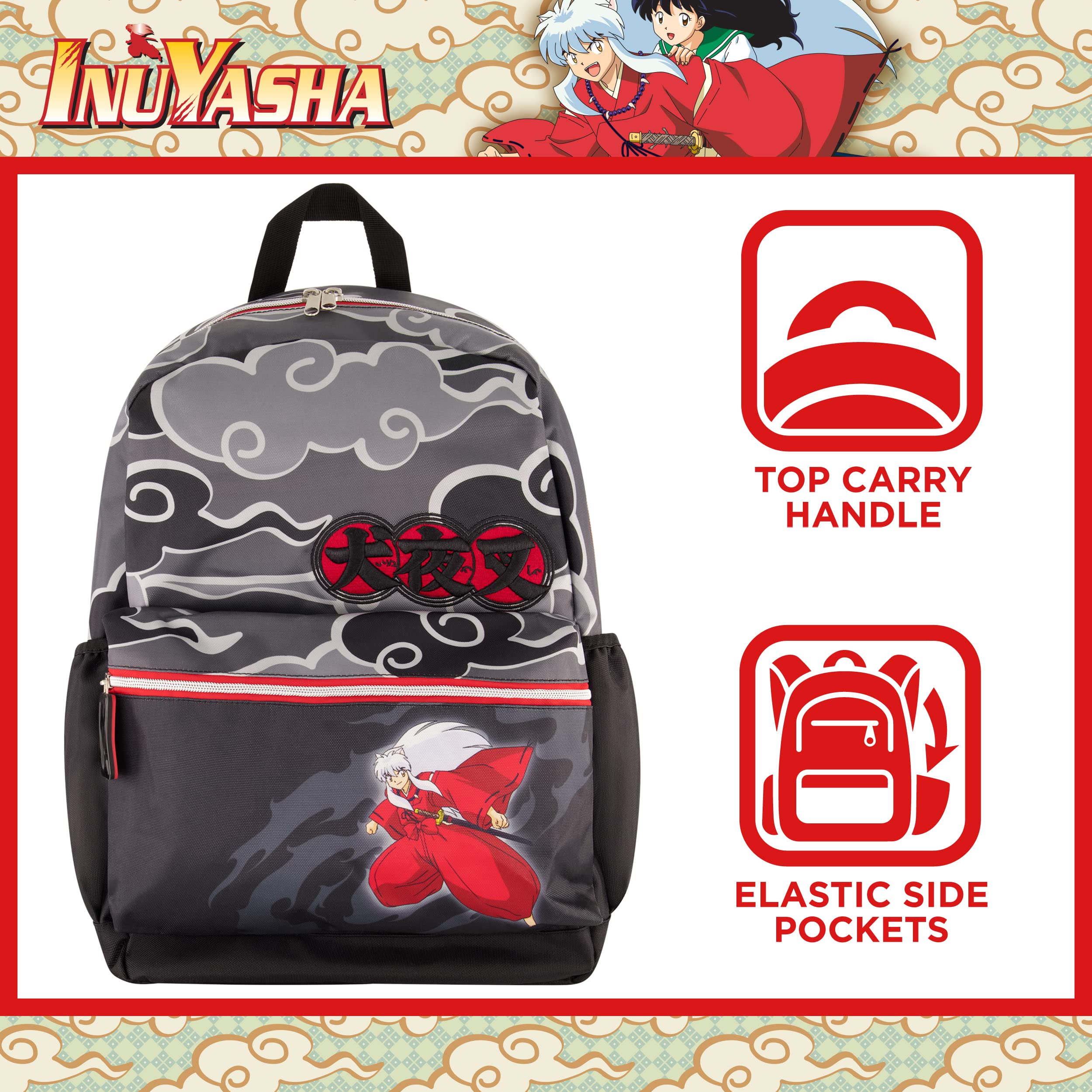 Concept One InuYasha 13 Inch Sleeve Laptop Backpack, Padded Computer Bag for Commute or Travel, Multi