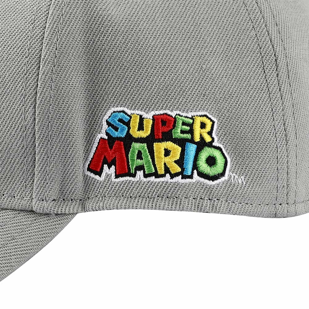 Super Mario Bros Mushroom Kingdom Woven Patch Cotton Twill Structured Cap