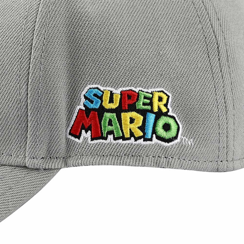 Super Mario Bros Mushroom Kingdom Woven Patch Cotton Twill Structured Cap