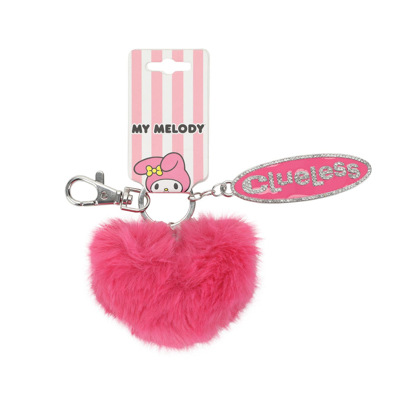 Bioworld Clueless Logo Keychain With Heart-Shaped Pom