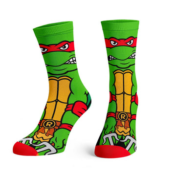 Bioworld Teenage Mutant Ninja Turtles Animigos Men’s Crew Socks
