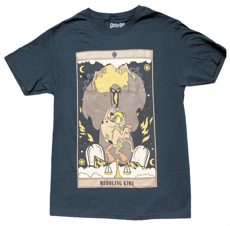 Scooby Doo Mens T-Shirt -Meddling Kids Tarot Card