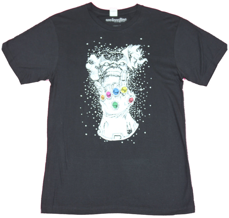 Infinity Gauntlet Mens T-Shirt - Thanos Flexes the Gauntlet in Space