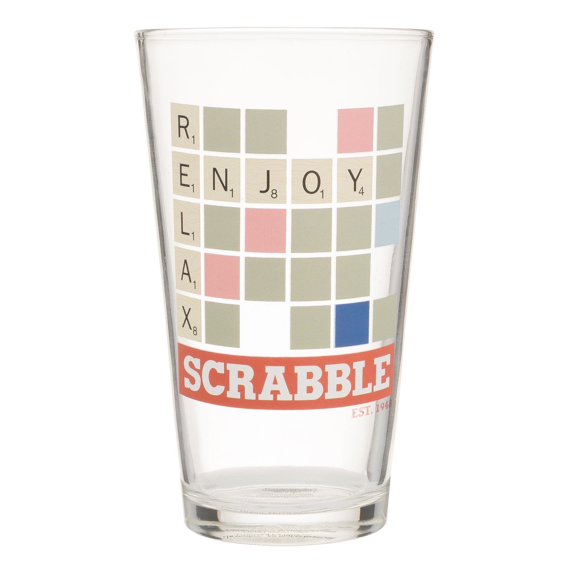 Vandor Hasbro Games 4 Piece 16 oz. Glass Set
