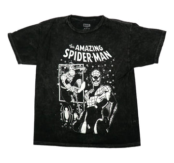Spider-Man Mens T-Shirt - White Standing Tall  Box Image