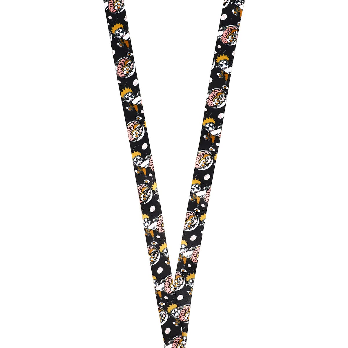 Bioworld Naruto Shippuden Ramen Lanyard with Lobster Clasp and Keychain