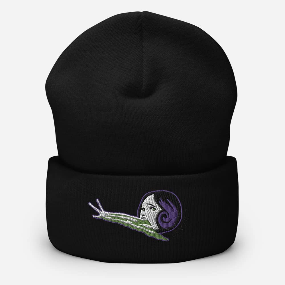 Ripple Junction Junji Ito Collection Slug Girl Head Embroidered Cuff Beanie Officially Licensed
