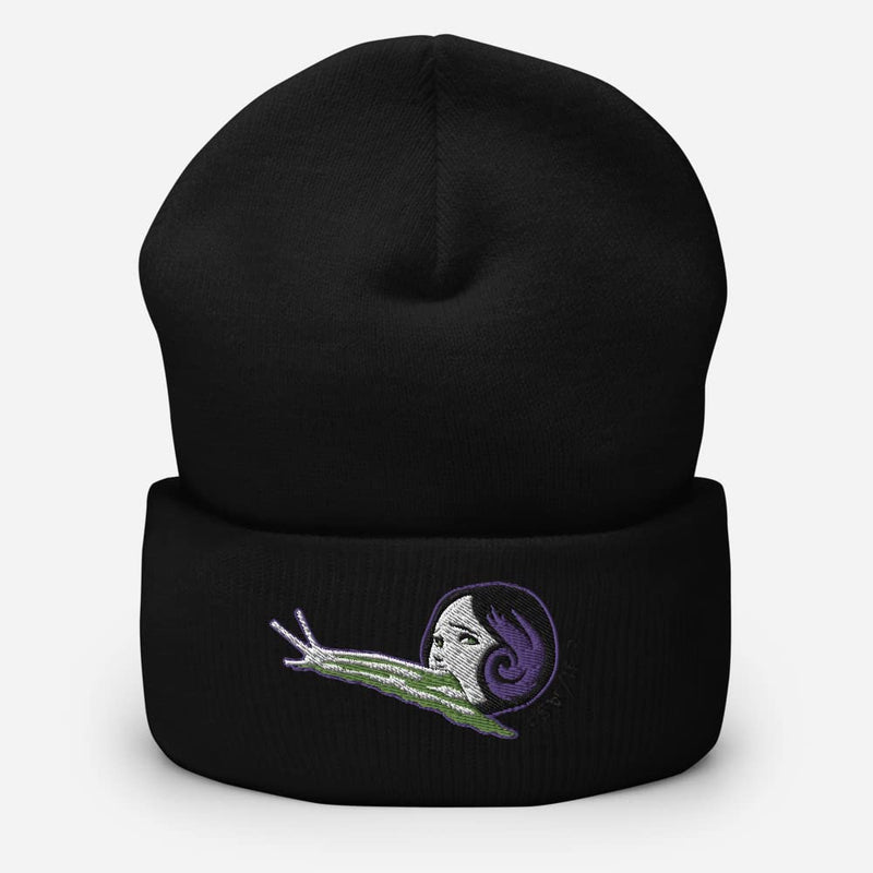 Ripple Junction Junji Ito Collection Slug Girl Head Embroidered Cuff Beanie Officially Licensed