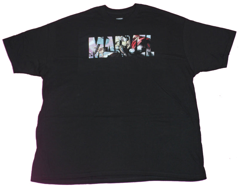 Thor Mens T-Shirt- Character inside of Marvel Logo