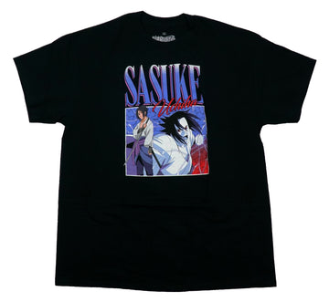 Naruto Shippuden Mens T-Shirt - Sasuke Uchika Calm Holding Screaming
