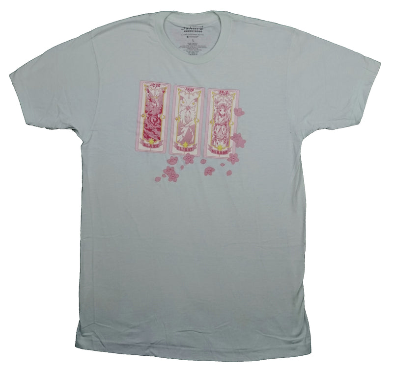 Cardcaptor Sakura Mens T-Shirt - Glaze Flight Mirror Pink  Cherry Blossom