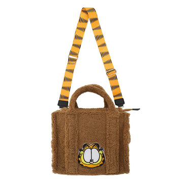 Bioworld Garfield Faux Shearling Tote Bag