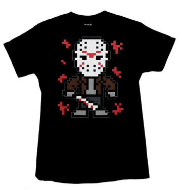 Friday the 13th Mens T-shirt - Pixel Jason Image