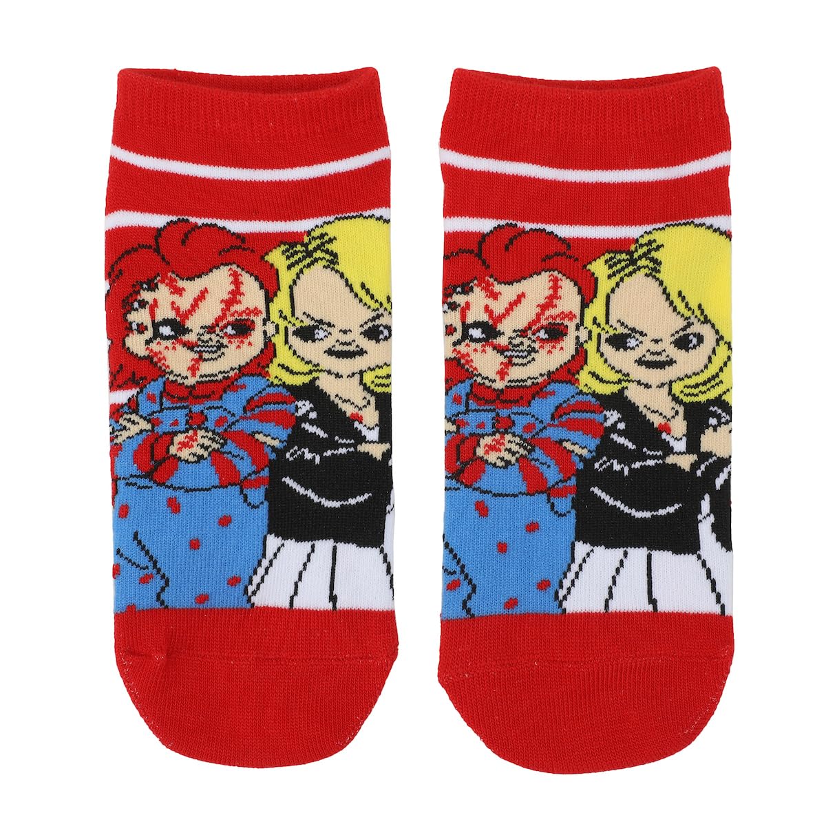 Bioworld Chucky & The Bride Of Chucky Women's 5-Pair Ankle Socks