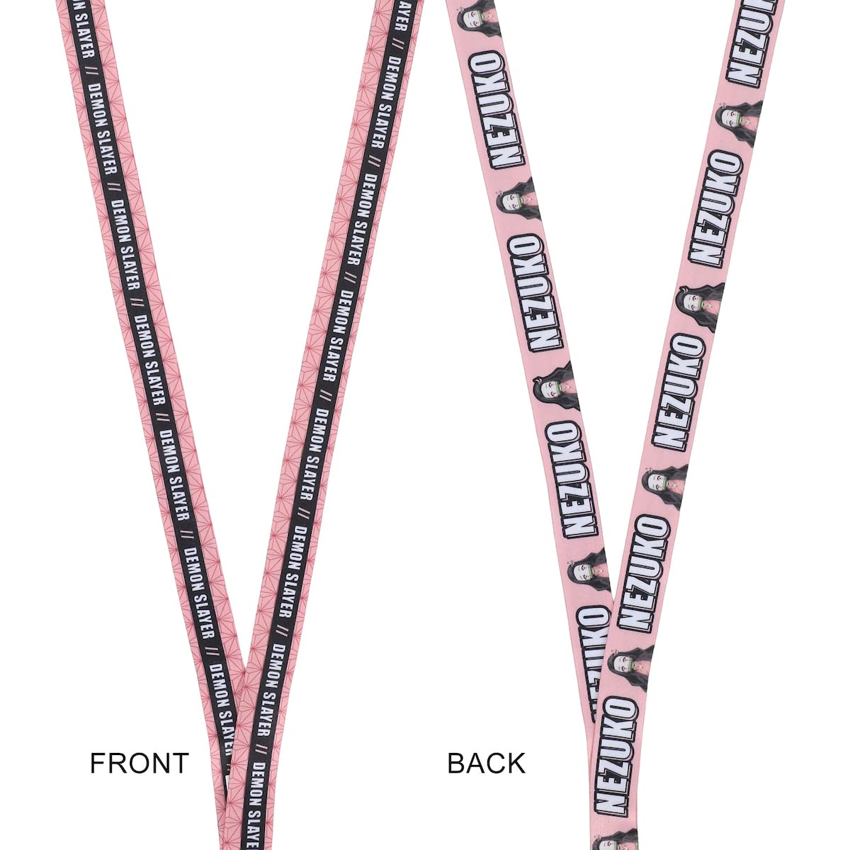 Demon Slayer Nezuko Lanyard with Neck Breakaway and Metal Charm