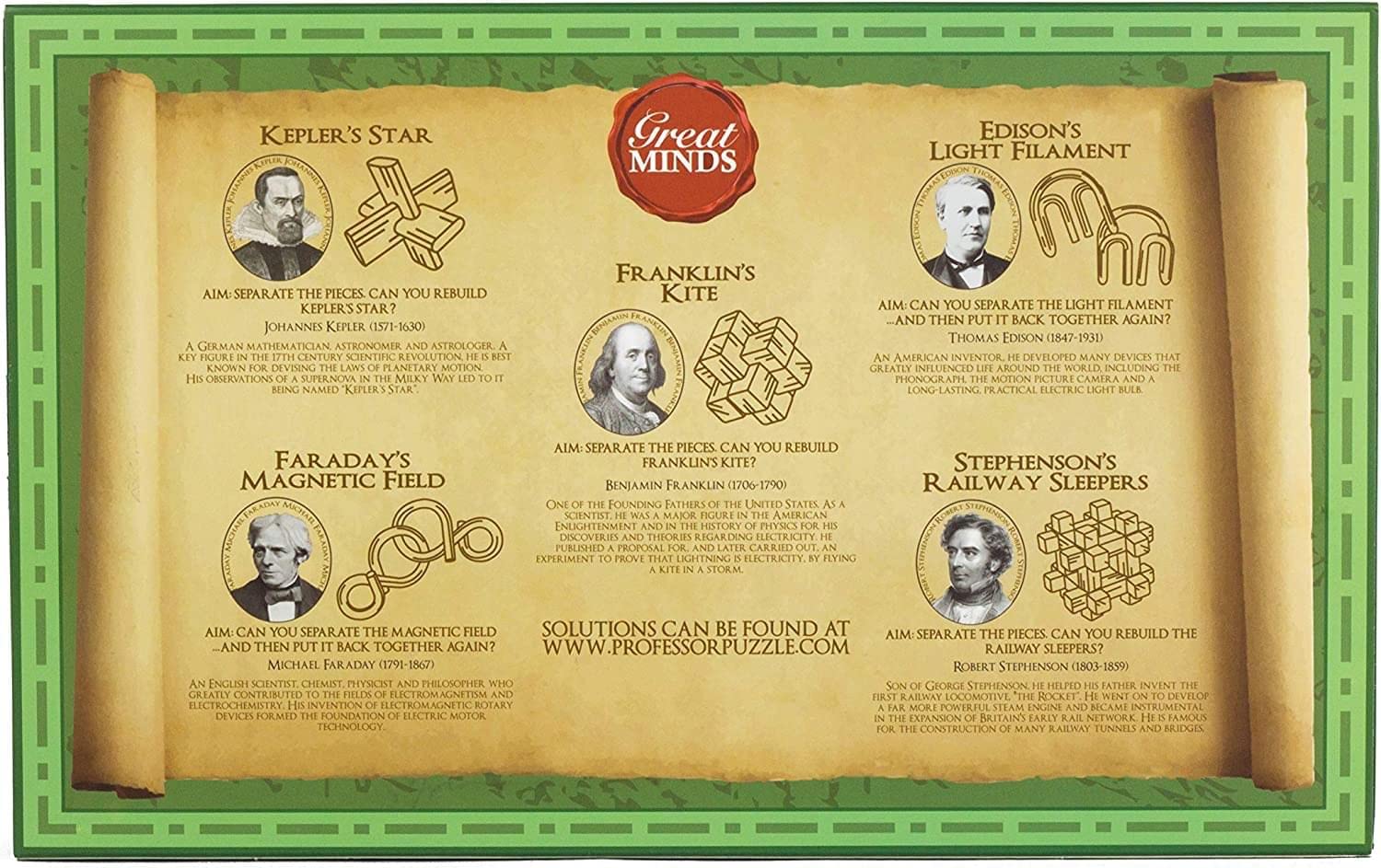 Professor Puzzle Great Minds Set of 5 (Male)