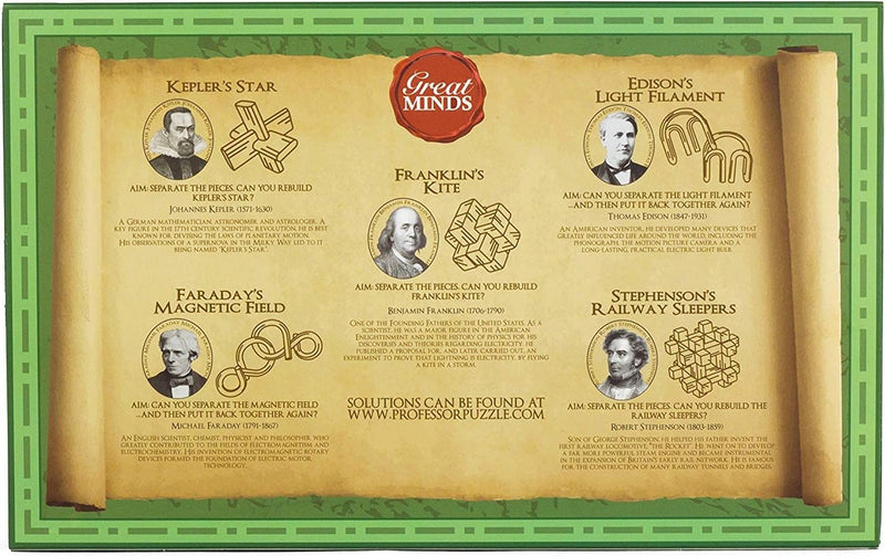 Professor Puzzle Great Minds Set of 5 (Male)