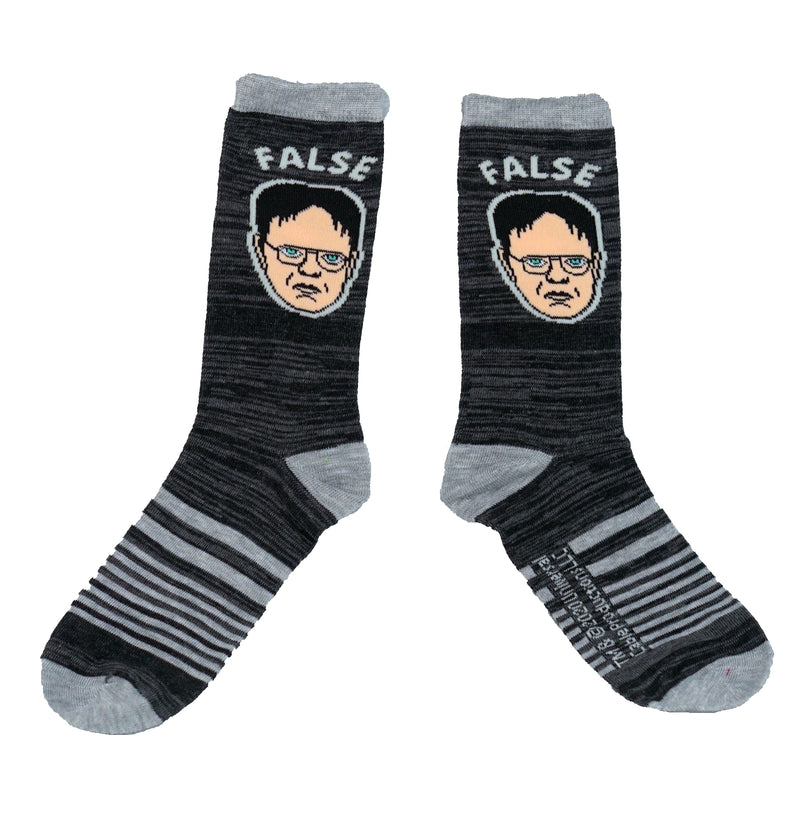 The Office Dwight False Face Crew Socks