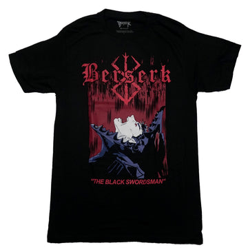 Berserk Mens T-Shirt - The Black Swordsman Guts  Being Eatern By Creature