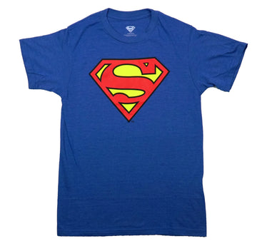 Superman Mens T-Shirt - Classic Red & Yellow Logo