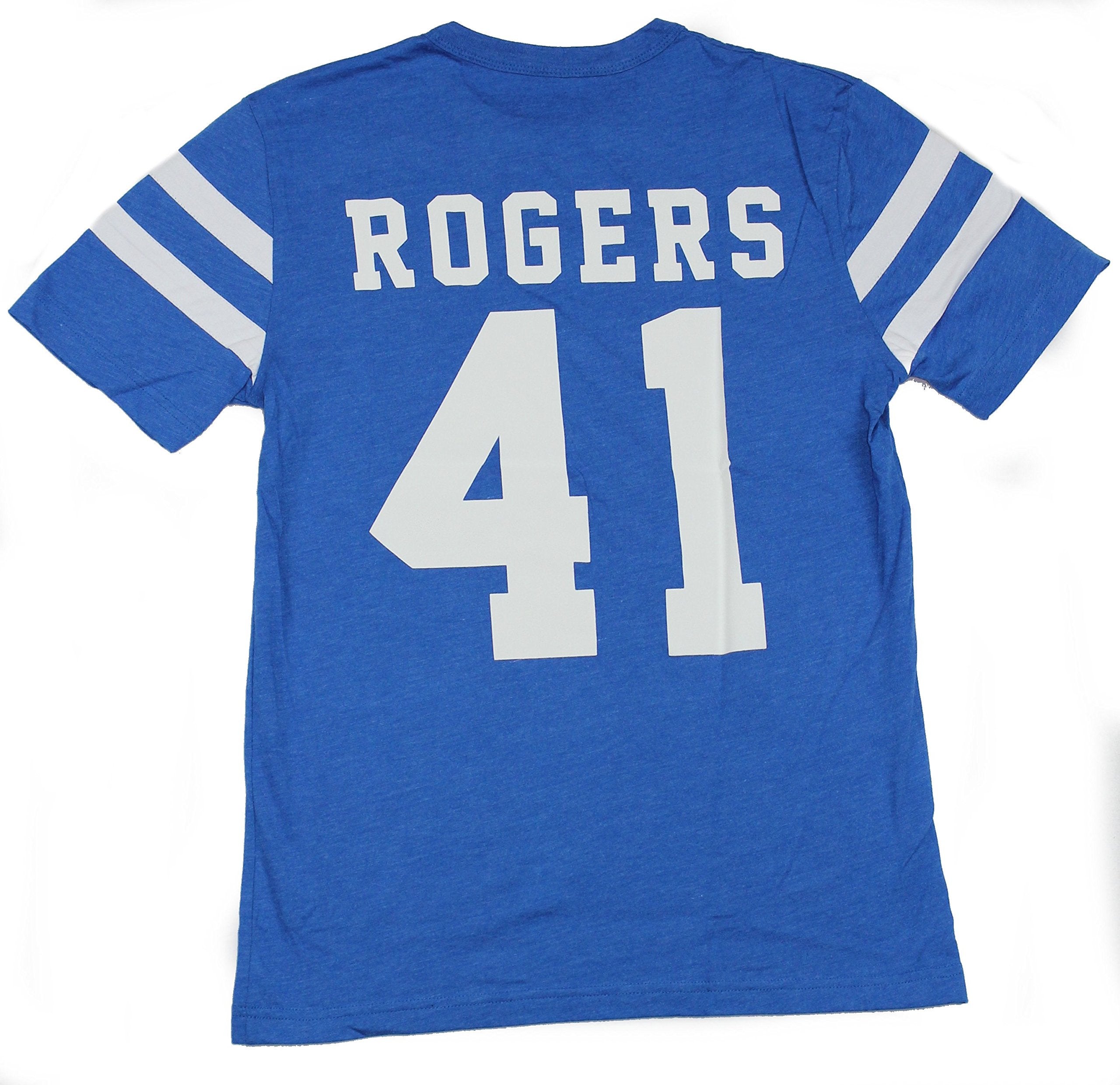 Captain America Yoke Mens T-Shirt - Lapel Logo Front Rogers Back Image